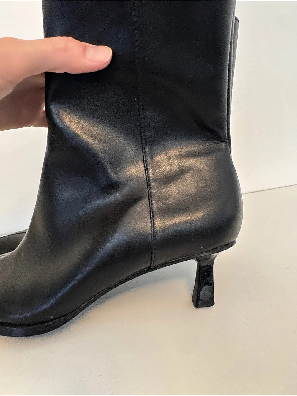 ZARA Black Pointed-Toe Ankle Boots - Picture 6 of 10